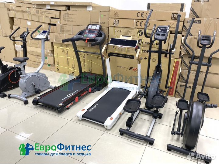 Беговые дорожки, эллиптические тренажеры в наличии