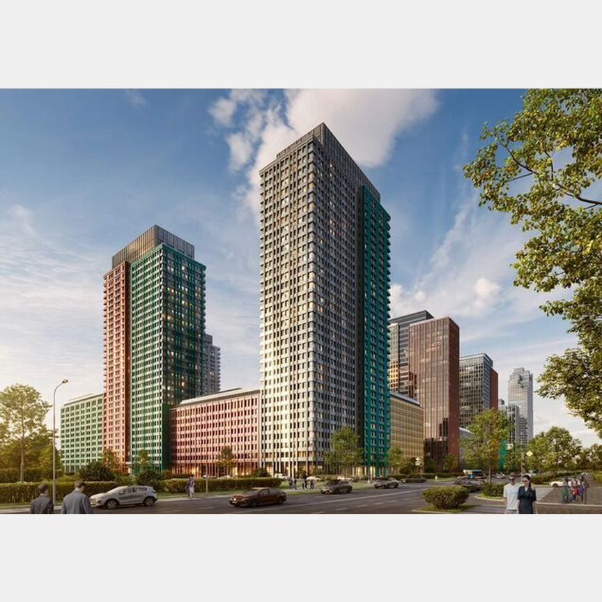 2-к. квартира, 40,5 м², 20/35 эт.