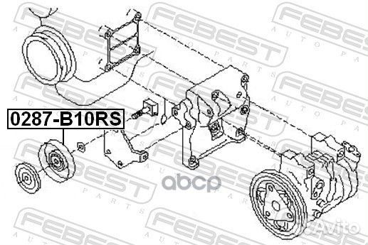 Ролик ремня приводного nissan sunny/almera 2006