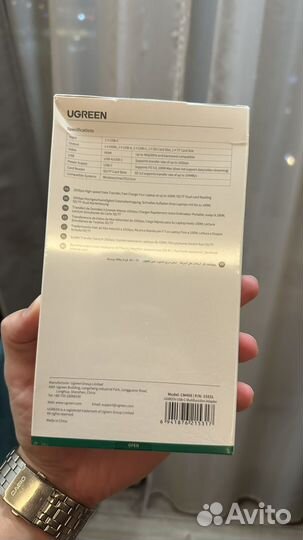 Usb c хаб 7 в 1 ugreen CM498 (15531) 4k30hz sd/tf