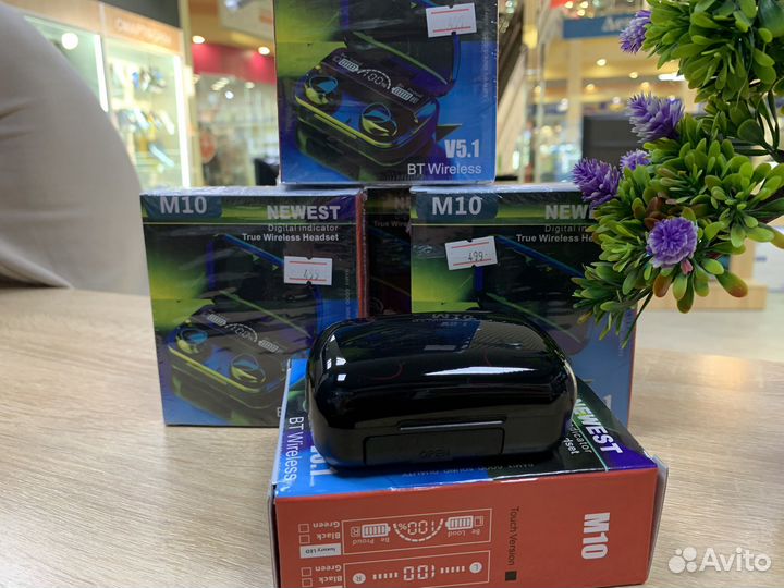 Беспроводные наушники TWS M10 с PowerBank