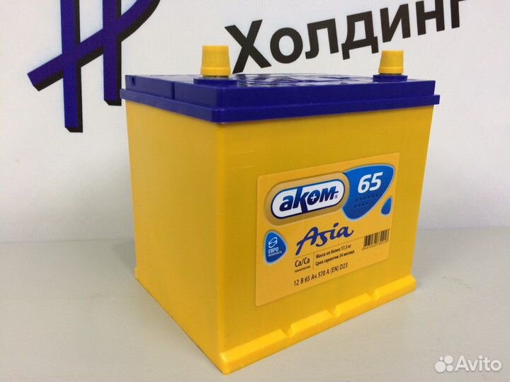 Аккумулятор Аком Asian 65 Ач 570 А
