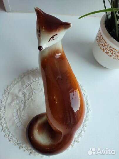 Статуэтка Лиса ссср(зик, Конаково)