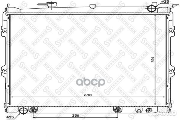 Радиатор системы охлаждения 1025842SX Stellox