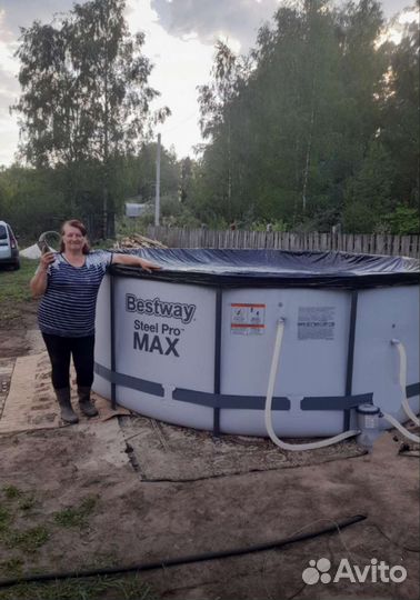 Каркасный бассейн 457 на 122см