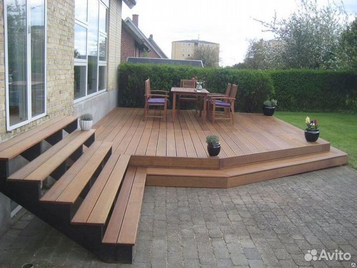 Террасная доска Шоколад 51 (дпк)