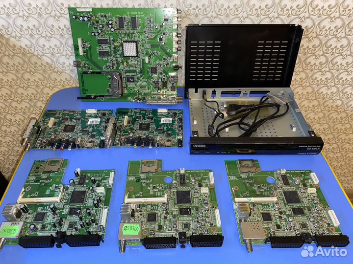 Корпус (1шт) и платы (6шт) от ресивера на запчасти