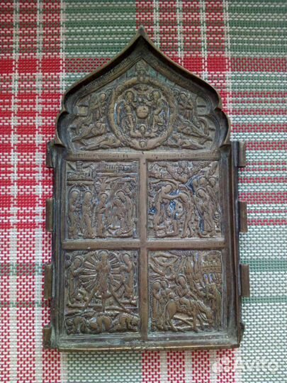 Средняя створка складня меднолитого