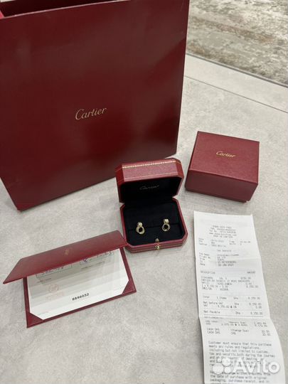 Cartier trinity серьги оригинал