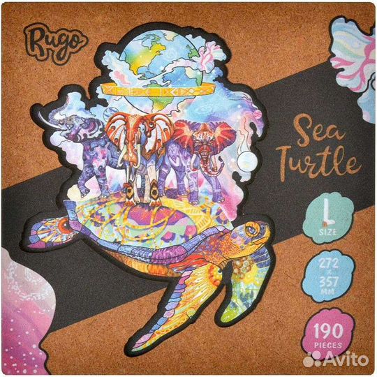 Фигурный деревянный пазл Rugo (запечатанный)