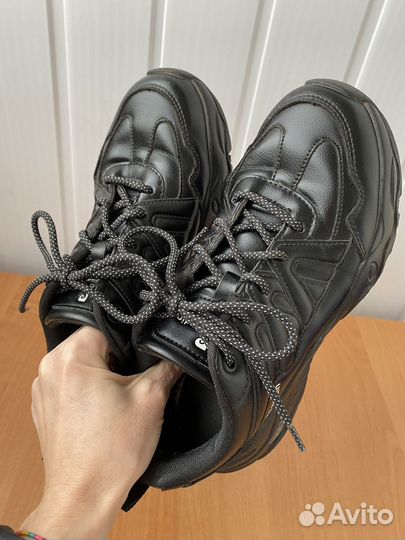 Женские кроссовки pierre cardin черные 38