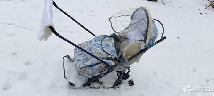 Детские санки коляска