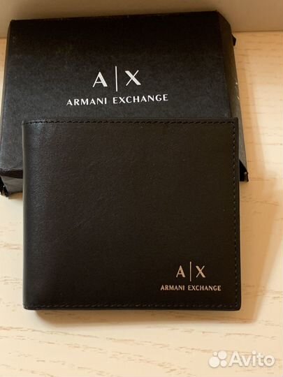 Бумажник/кошелек мужской armani exchage черный