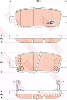 Колодки тормозные дисковые зад