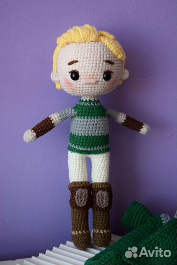 Драко Малфой вязаная игрушка из Гарри Поттера