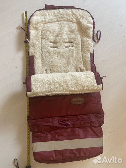 Меховой конверт в коляску овчина