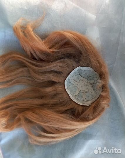Парик для антикварной куклы или реплики.Цвет русый