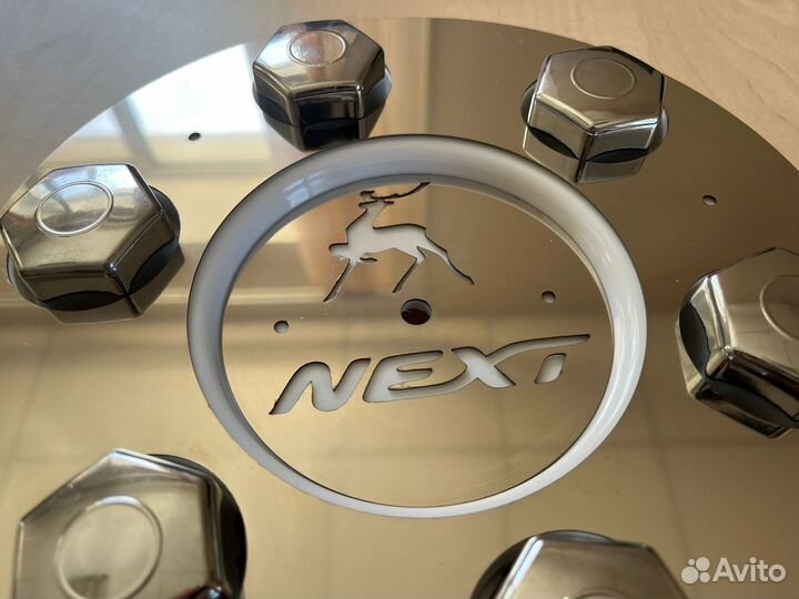 Колпаки на газель с накладкой из нержавейки