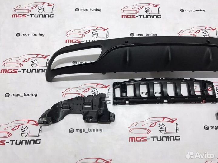 Диффузор C-Coupe c205 C63 AMG черный