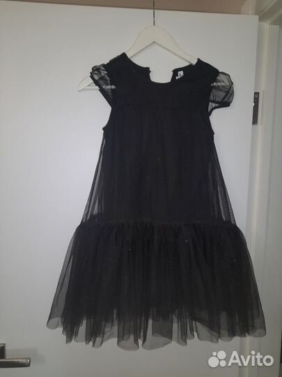 Платье для девочки нарядное 128,134 чёрное