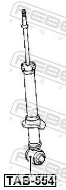 Сайлентблок заднего амортизатора febest TAB-554