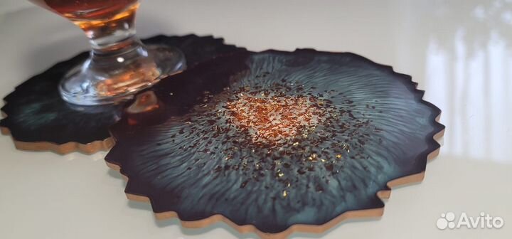 Подставка подстаканник изпоксидной смолы