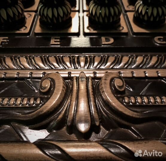 Резные шахматы нарды 2в1 (модель №2) Бук