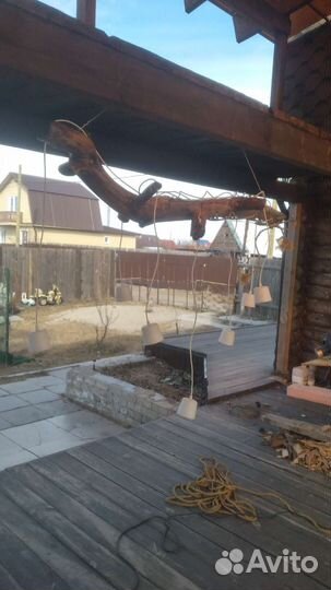 Дизайнерская люстра в Рустикальном стиле