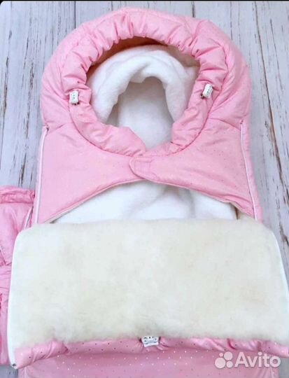 Конверт на выписку зимний для девочки