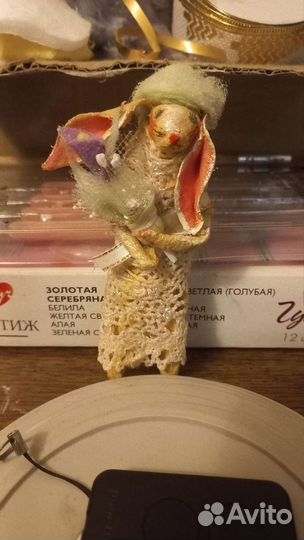Ватные елочные игрушки
