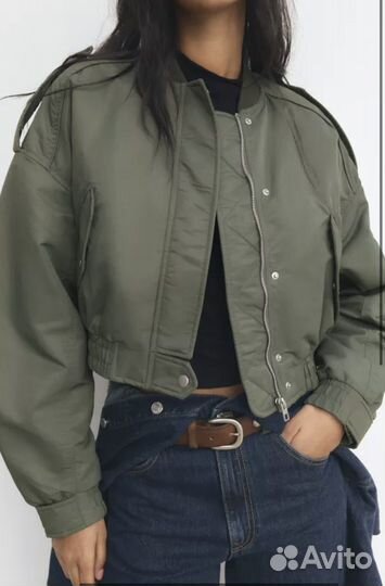 Бомбер женский zara