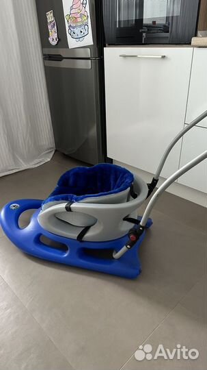 Санки с ручкой KHW Snow Baby Dream