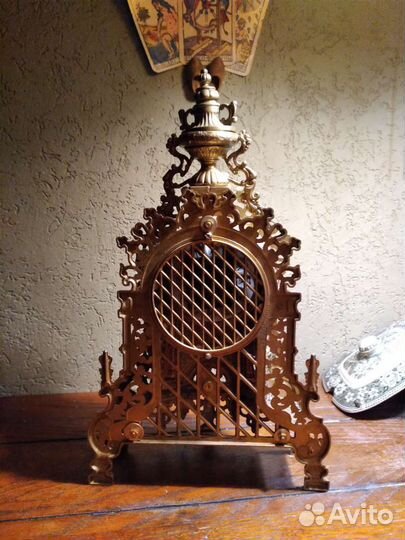 Часы каминные бронза
