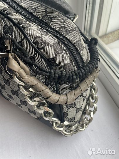 Сумка Gucci Boston Bowling Bag 2way с обвесом