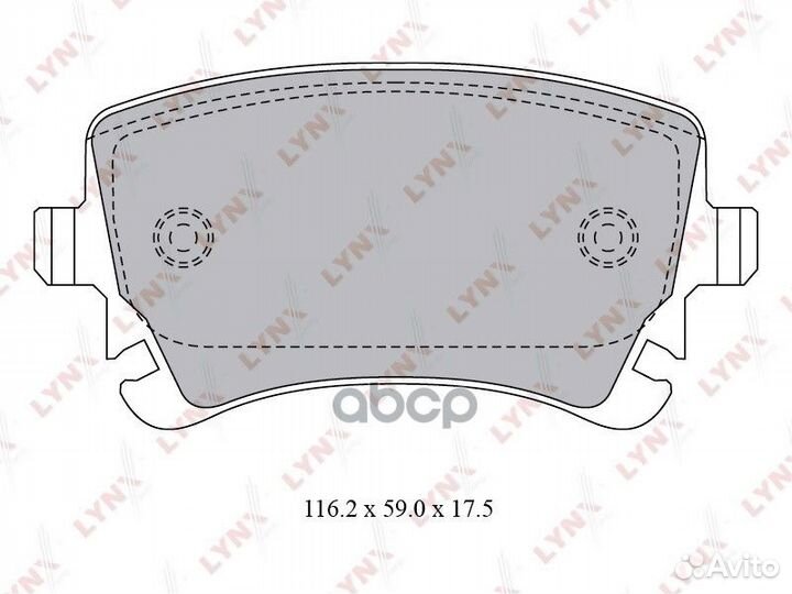 Колодки торм. диск. задн. audi A4 2.0T-3.0D 03