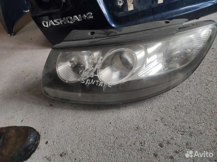 Левая фара hyundai santa fe 2