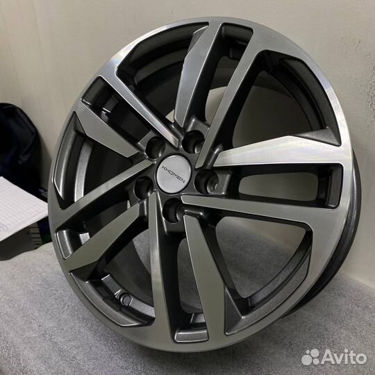 Литые диски R16 5/100 Khomen Wheels 1612 Gray-FP