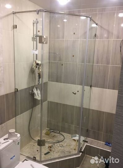 Душевая перегородка без поддона