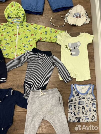 Пакет вещей с 0 до 1,5 лет на мальчика