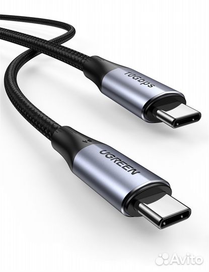 Кабель ugreen US355 (80150) USB-C 3.1 M/M Gen2 5A