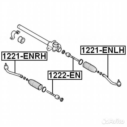 Наконечник рулевой правый\ Hyundai I30 06 KIA Ceed all 06