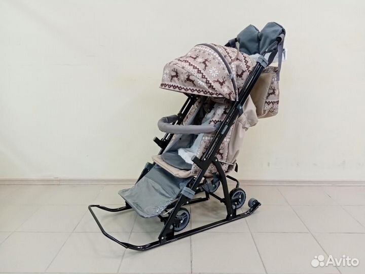 Санки-коляска Galaxy Kids 3-1. /Новые