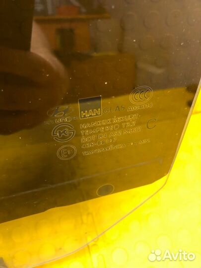 Стекло двери заднее левое Hyundai Getz BJ