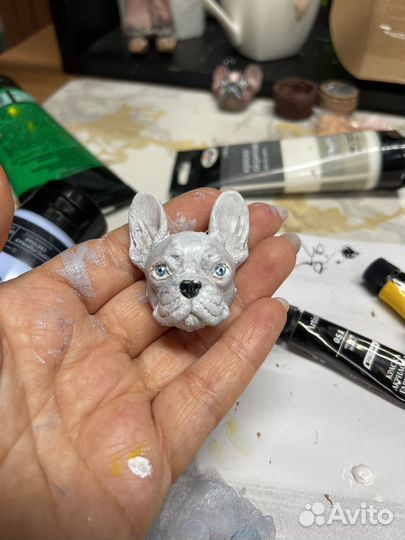 Французский бульдог для ватной игрушки