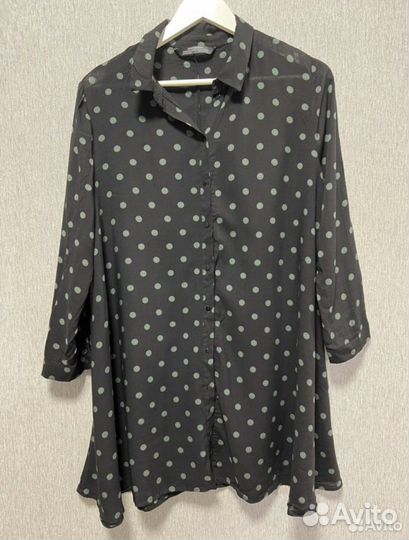 Zara блузка удлиненная и рубашка