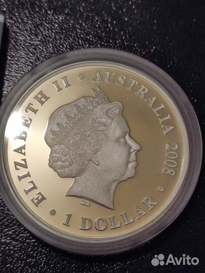 Монета серебро. Австралия Остров Рождества