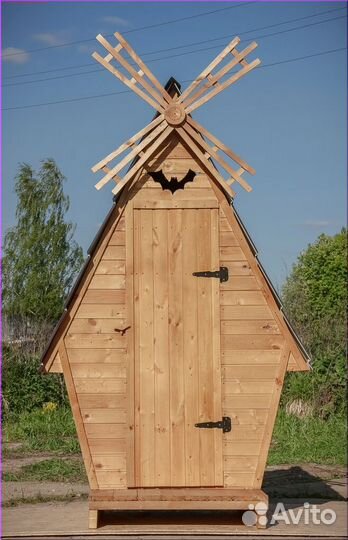 Дачный туалет деревянный HAT111