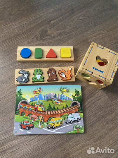 Деревянные развивающие игрушки