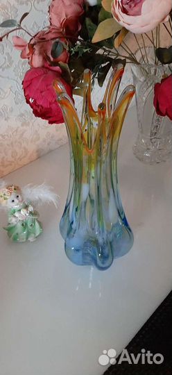 Ваза для цветов стекло СССР