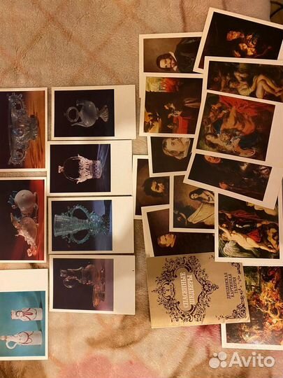 Открытки СССР чистые актеры города ленин